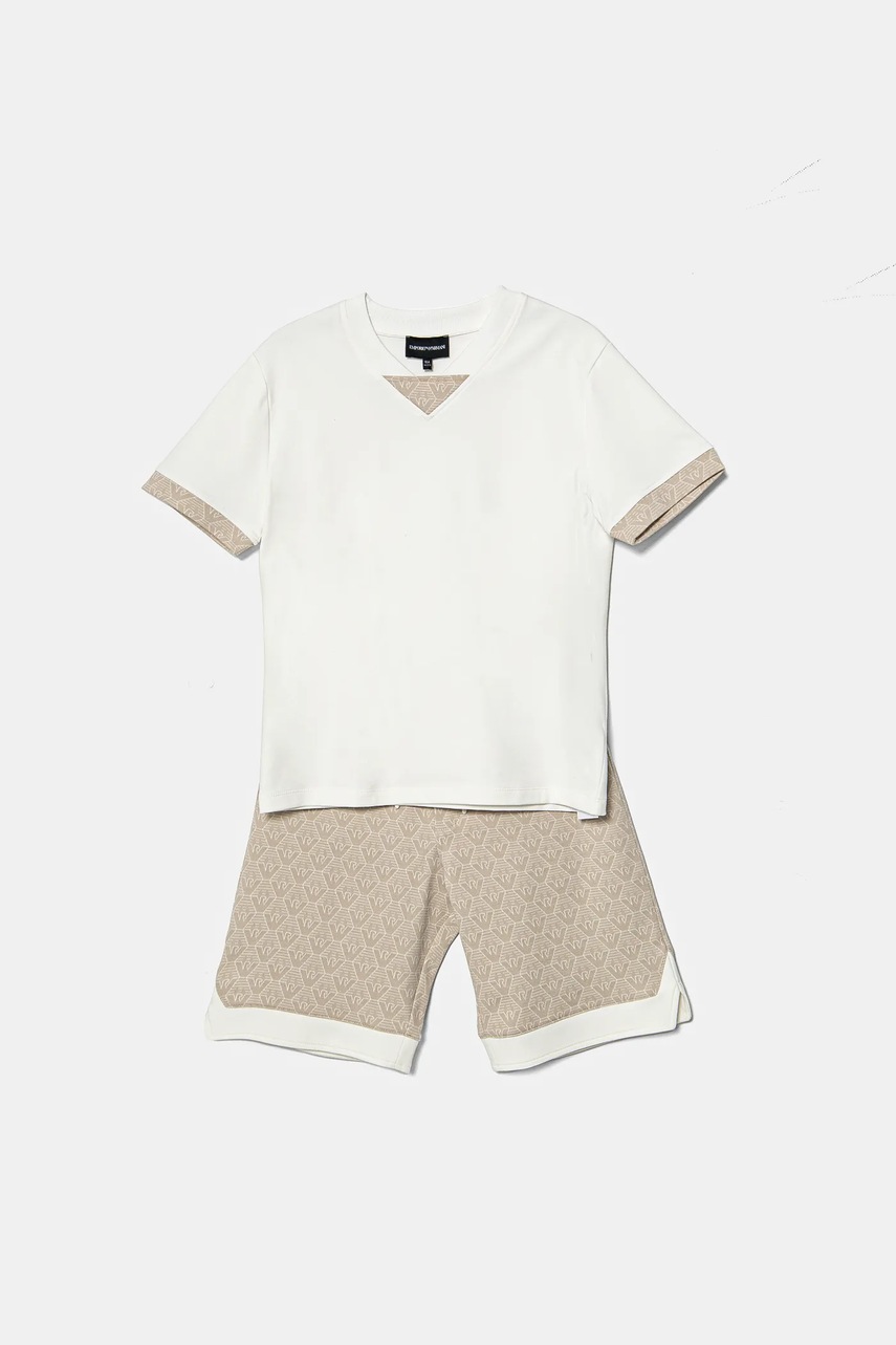 Детский комплект Emporio Armani цвет бежевый EB000224 AF13431 Детский комплект Emporio Armani цвет бежевый EB000224 AF13431
