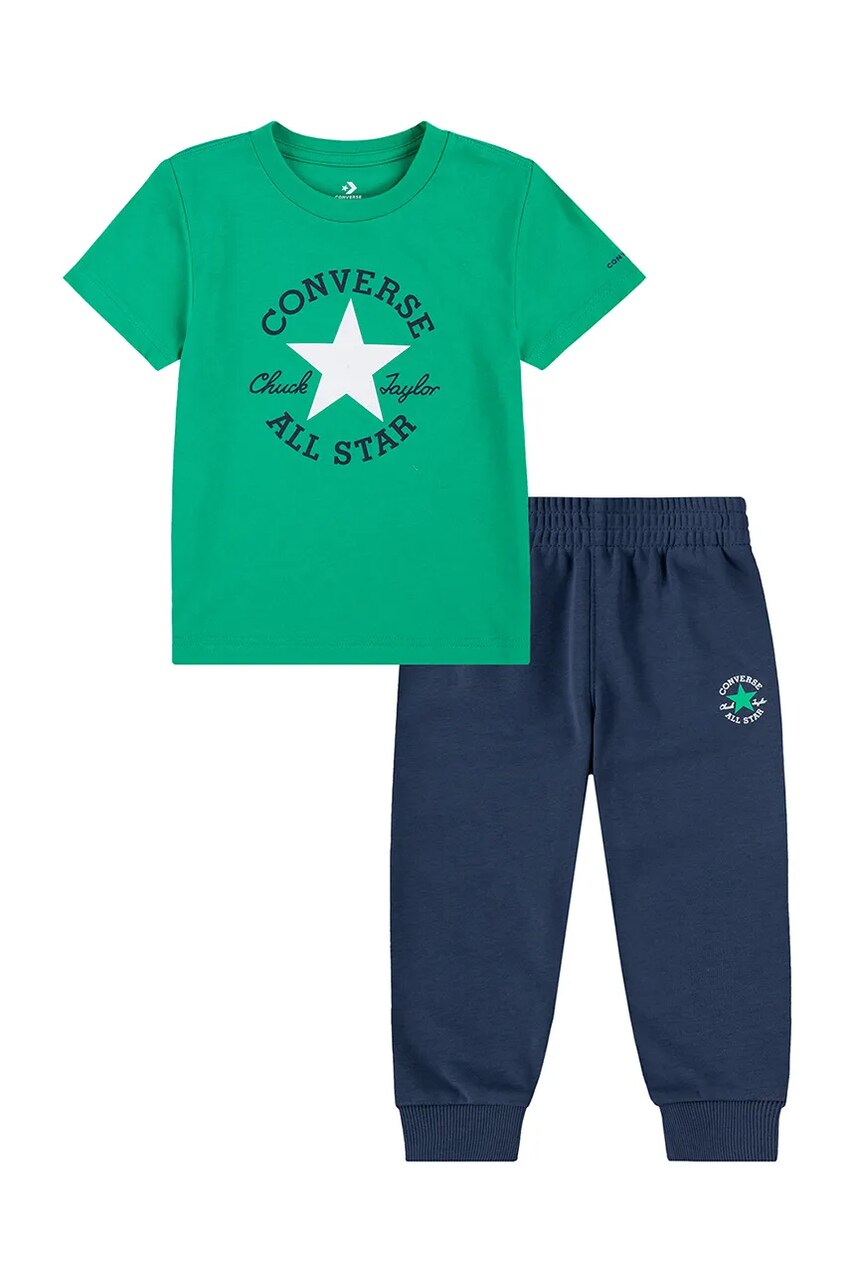 Converse compleu copii culoarea verde, 8CG581