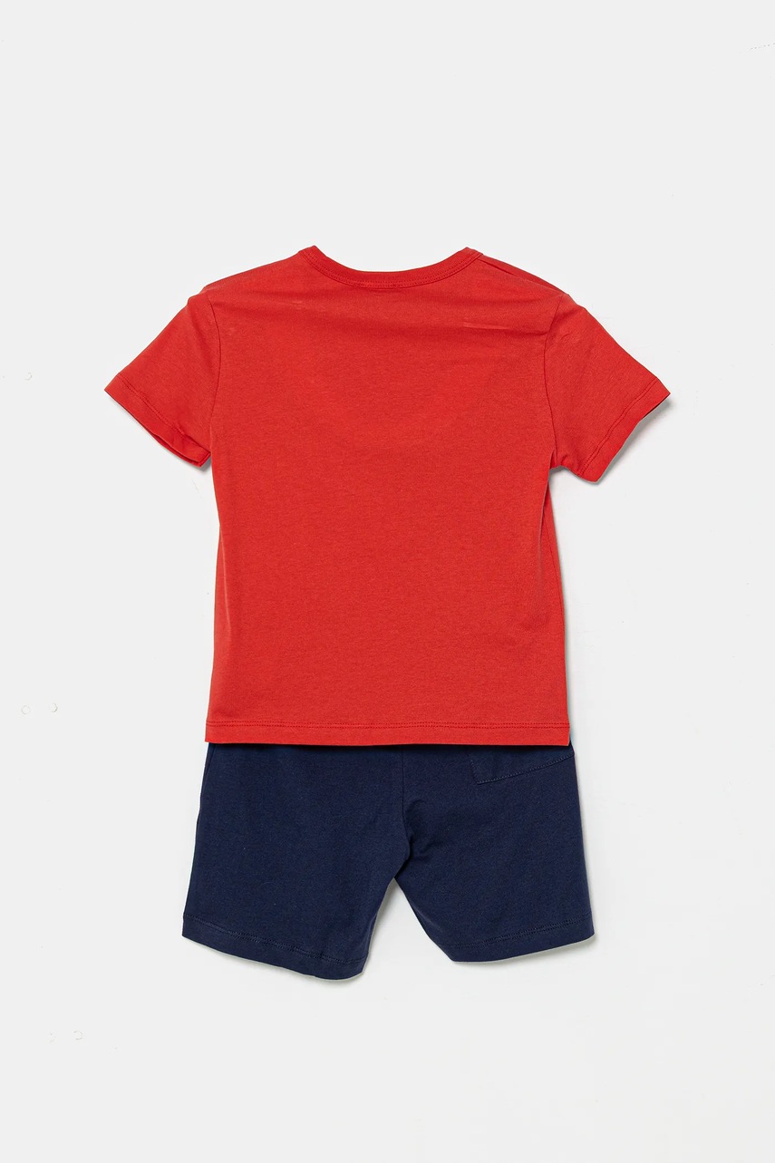 Дитячий бавовняний комплект United Colors of Benetton колір червоний 3096GK00Q