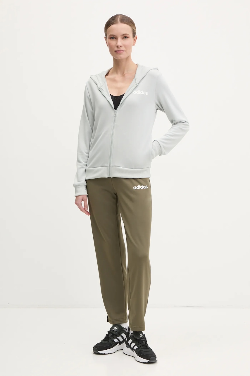 Levně Tepláková souprava adidas LINEAR TS šedá barva, JD2697