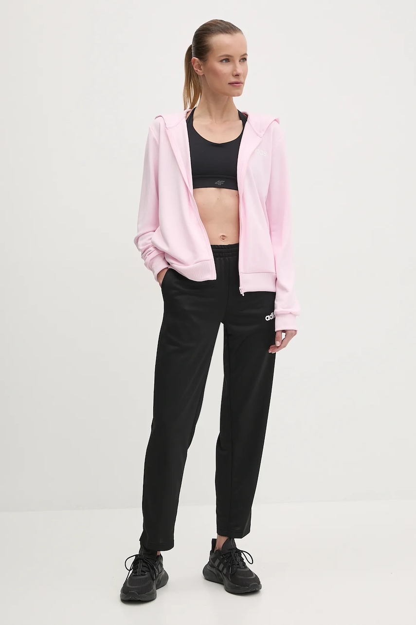 adidas trening LINEAR TS femei, culoarea roz, JD2702