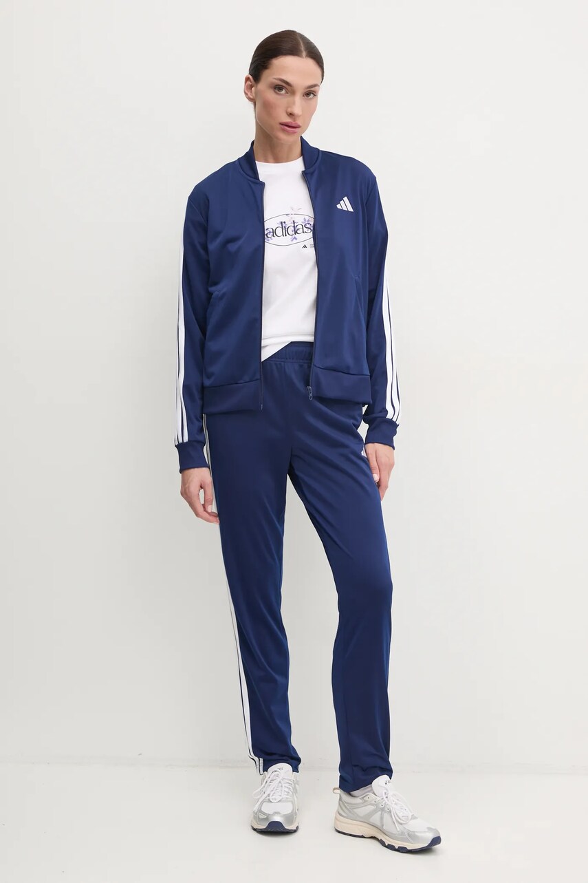 adidas trening 3-Stripes femei, culoarea albastru marin, JD5435