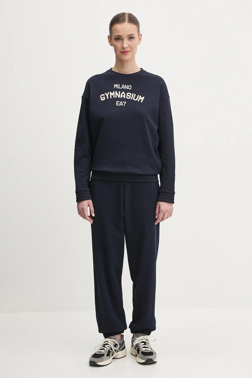 EA7 Emporio Armani trening femei, culoarea albastru marin, AF12473.7W000488