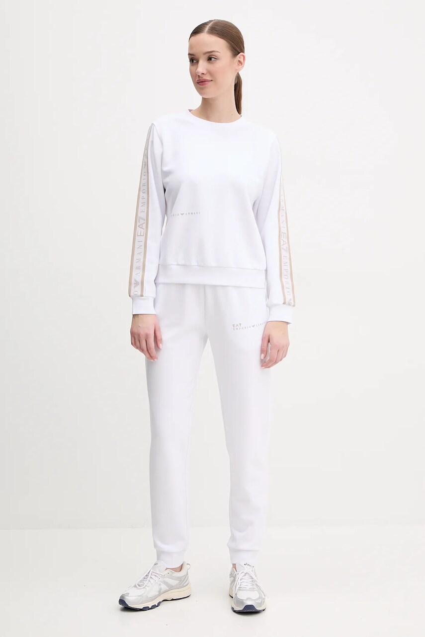 EA7 Emporio Armani trening femei, culoarea alb, AF12501.7W000283