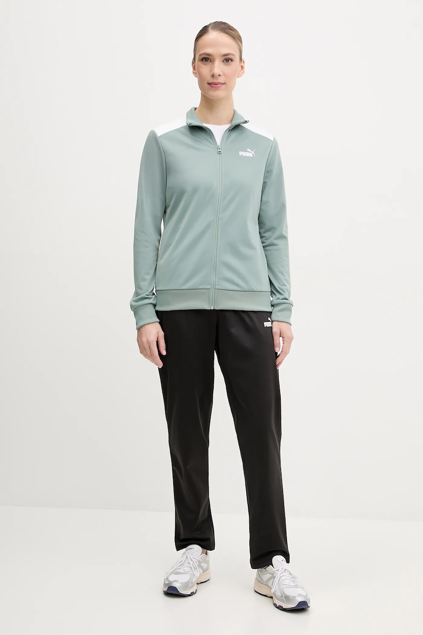 Puma trening femei, culoarea verde, 685075