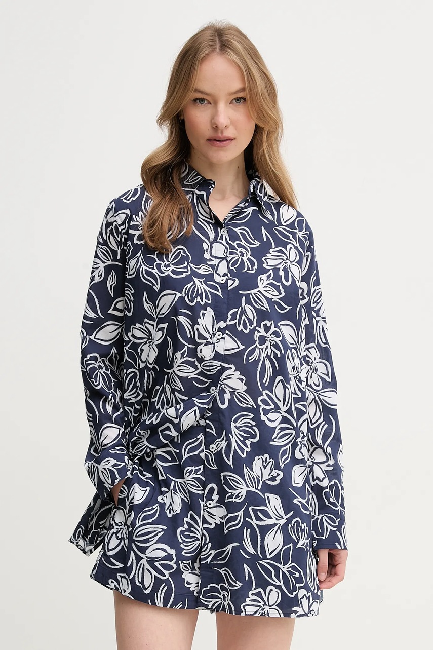 Levně Bavlněná souprava Lauren Ralph Lauren tmavomodrá barva, 20527279