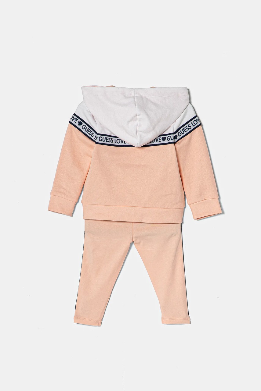 Детский хлопковый комплект Guess цвет розовый A5RG07 KA6R4