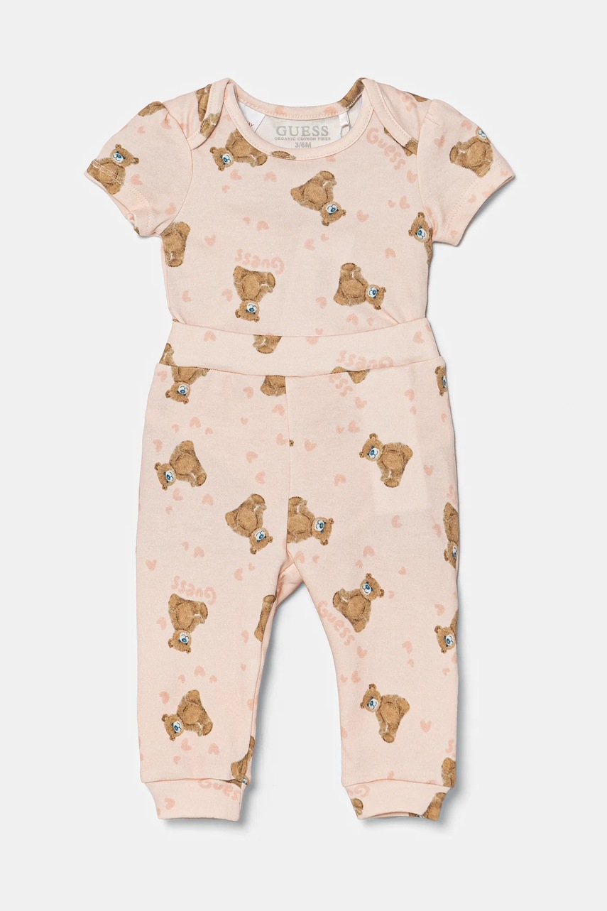 Дитячий бавовняний комплект Guess колір рожевий S5RG08 KA6W4 в Луцьку Дитячий бавовняний комплект Guess колір рожевий S5RG08 KA6W4 в Луцьку