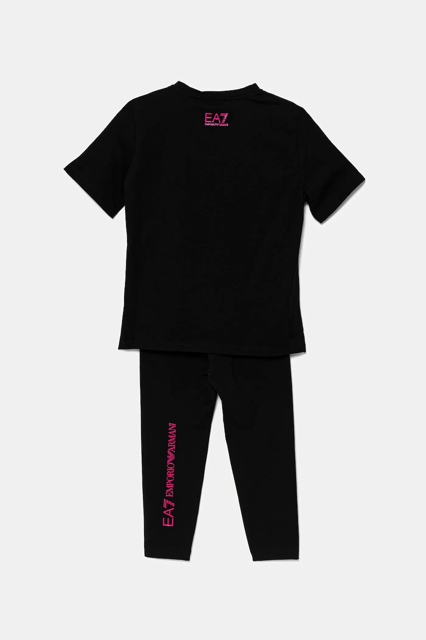 Детский комплект из хлопка EA7 Emporio Armani цвет чёрный 7G000071 AF12503 Детский комплект из хлопка EA7 Emporio Armani цвет чёрный 7G000071 AF12503