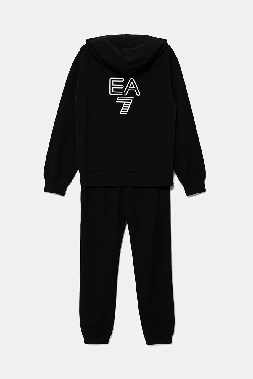 Дитячий спортивний костюм EA7 Emporio Armani колір чорний 7G000048 AF13135