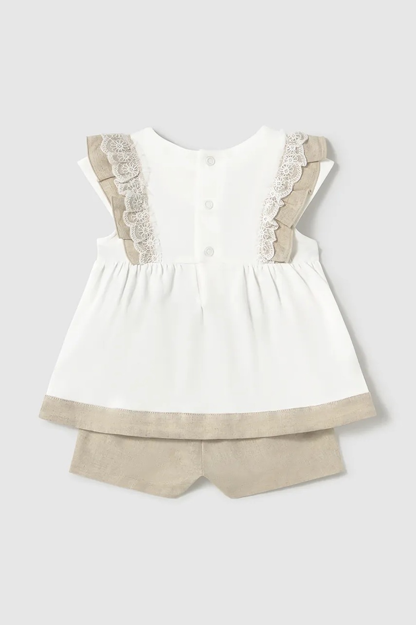 Детский комплект с примесью льна Mayoral цвет бежевый 1236