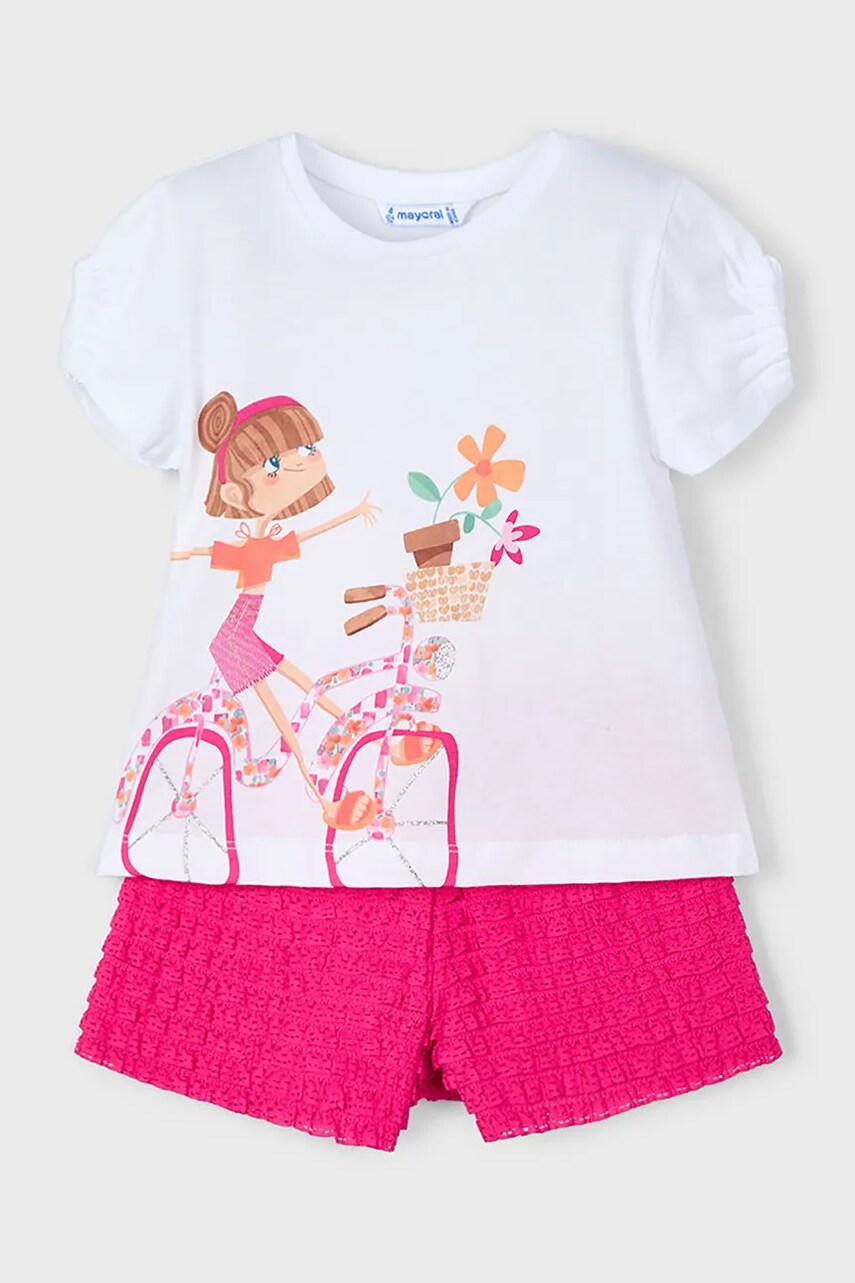 Mayoral set de bumbac pentru copii culoarea roz, 3211