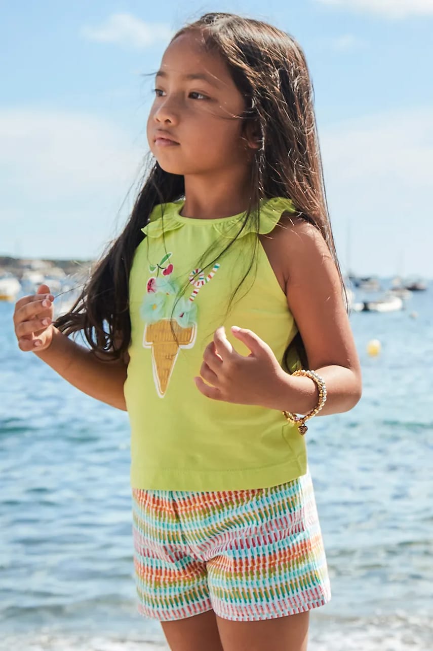 Mayoral set de bumbac pentru copii culoarea verde, 3214