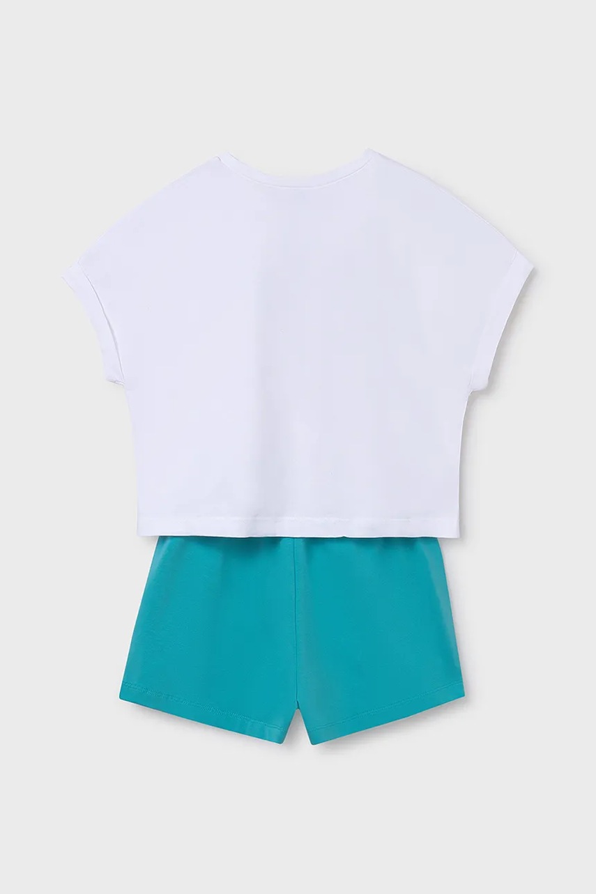 Детский комплект из хлопка Mayoral цвет бирюзовый 6221