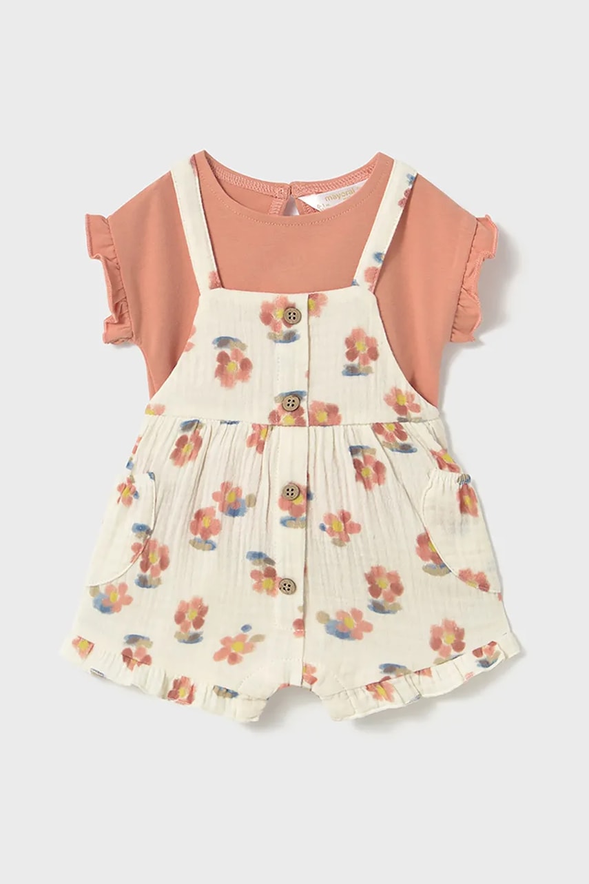 Mayoral Newborn compleu bebe culoarea portocaliu, 1662