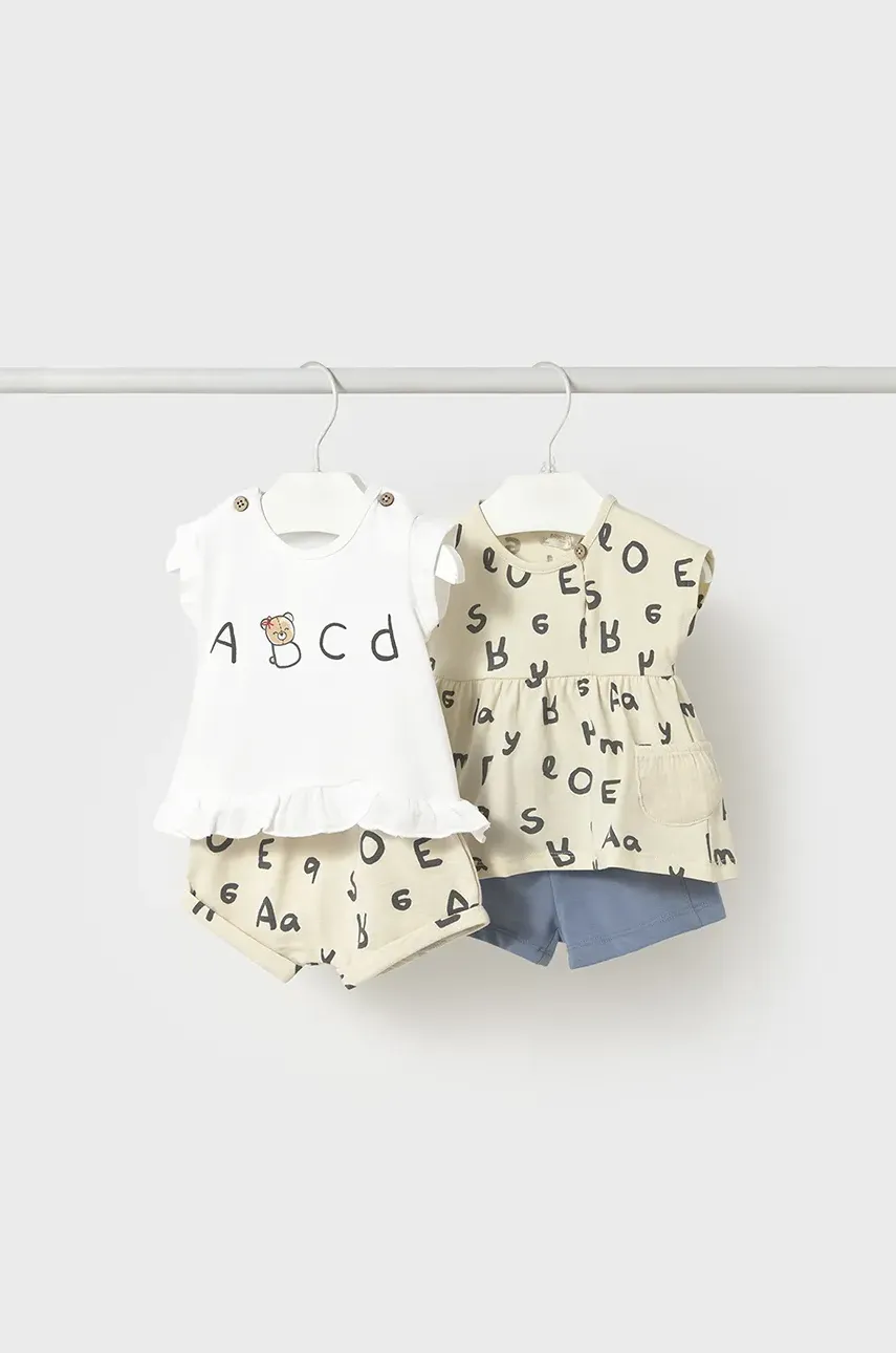 Mayoral Newborn compleu bebe culoarea bej, 1664