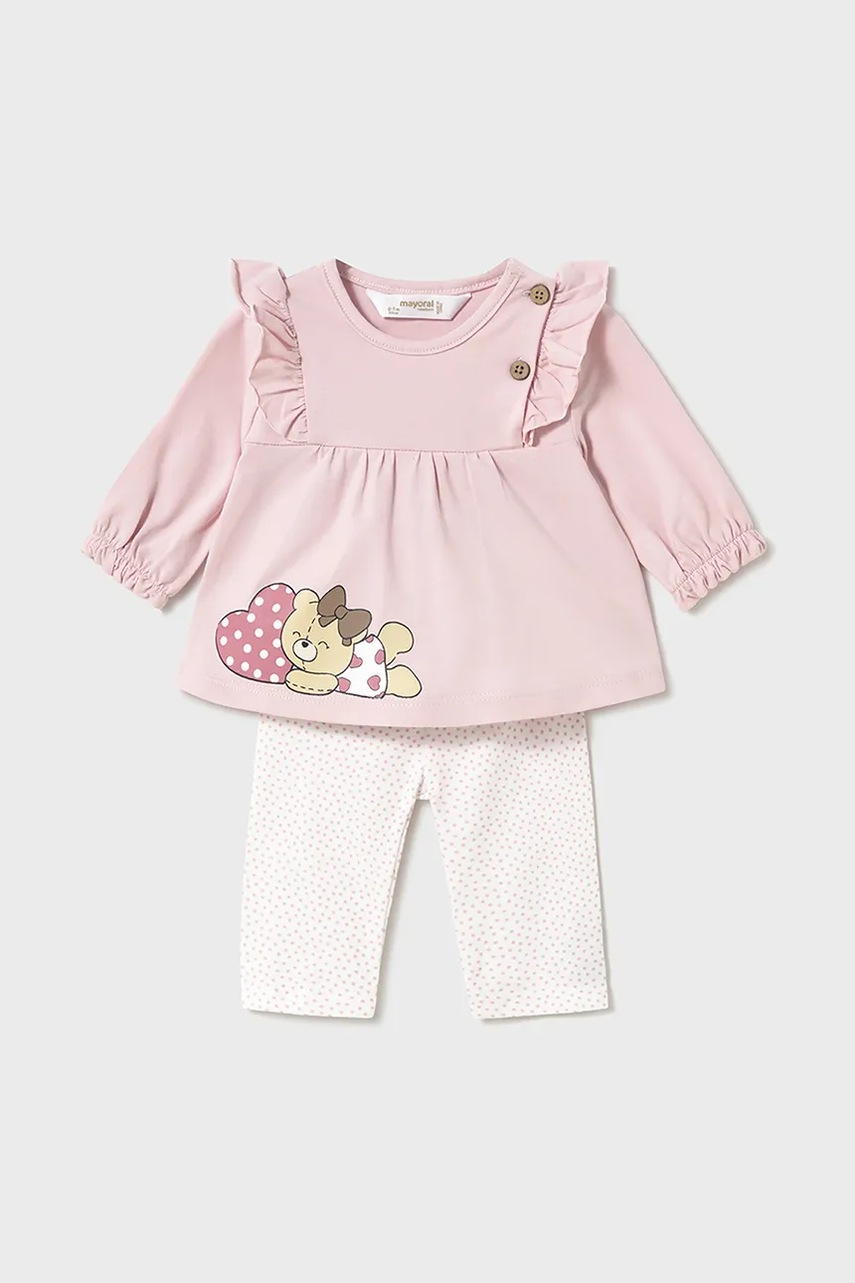 Комплект для младенцев Mayoral Newborn 2 шт цвет розовый 1760