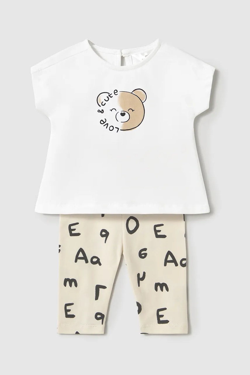 Mayoral Newborn set de bumbac pentru bebelusi culoarea bej, 1762 Mayoral Newborn set de bumbac pentru bebelusi culoarea bej, 1762