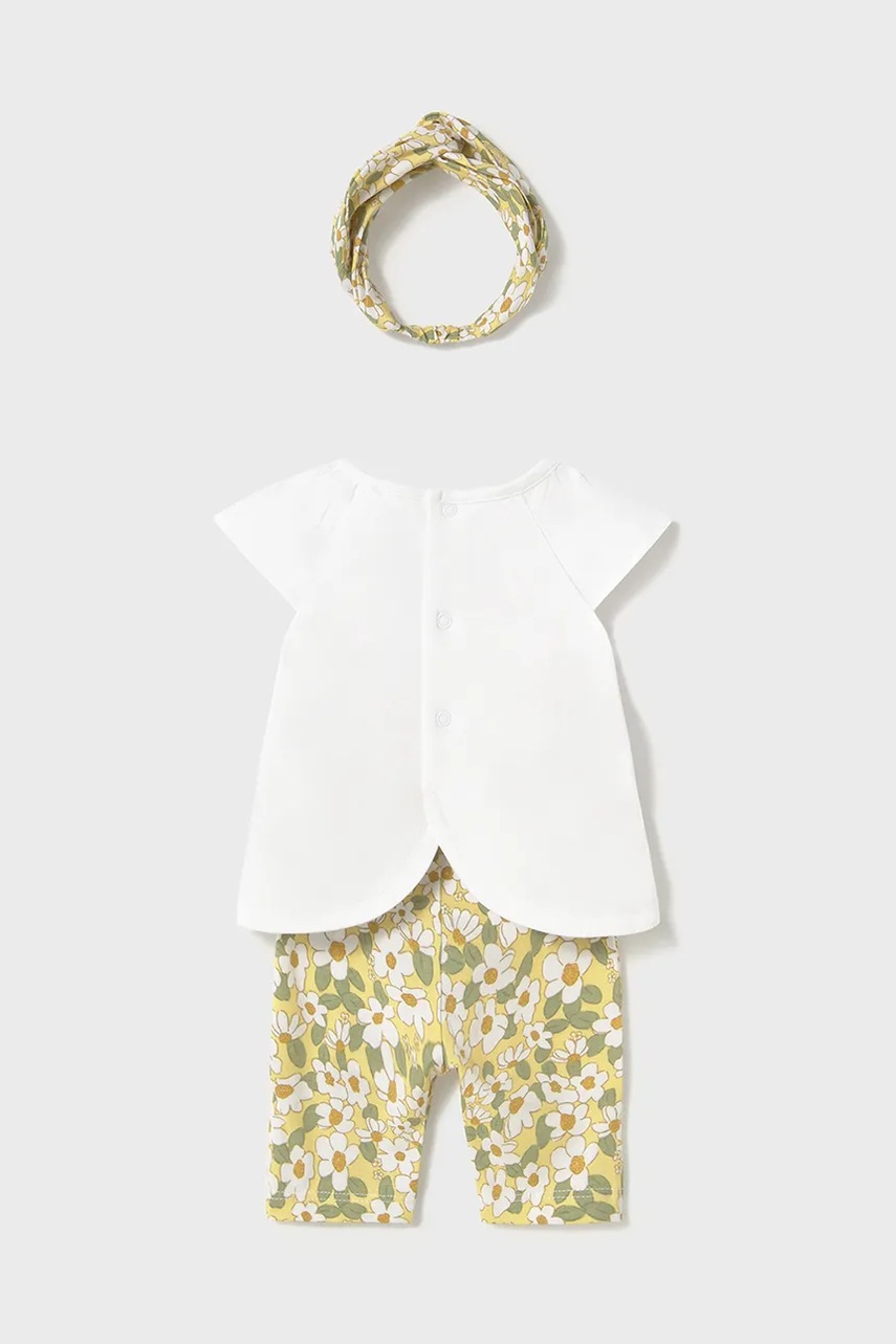 Детский хлопковый комплект Mayoral Newborn цвет жёлтый 1763