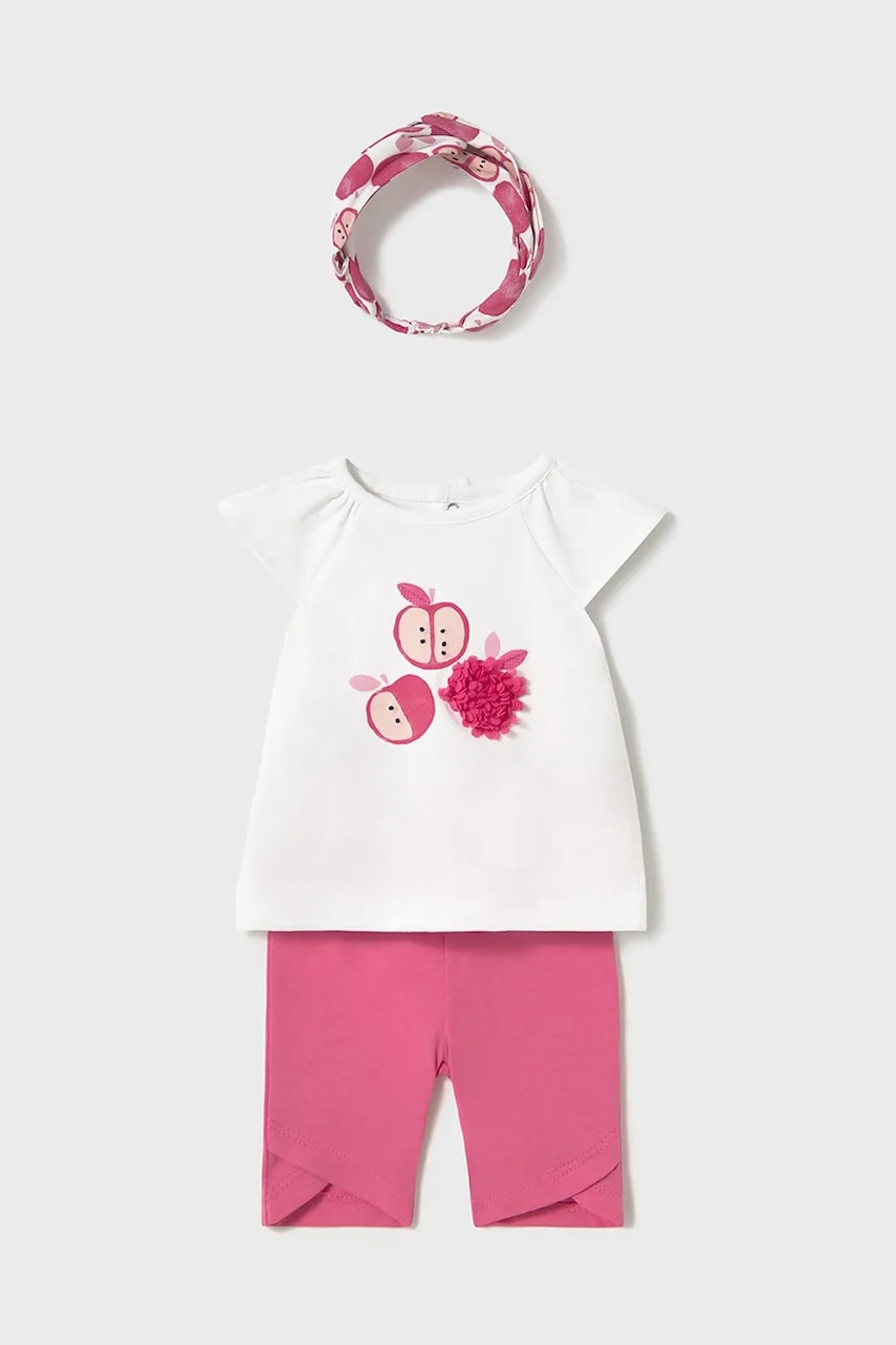 Mayoral Newborn set de bumbac pentru bebelusi culoarea roz, 1763