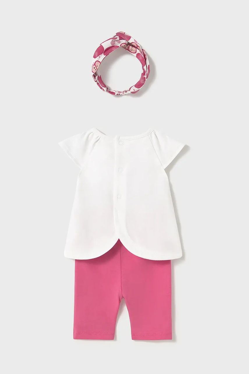 Детский хлопковый комплект Mayoral Newborn цвет розовый 1763