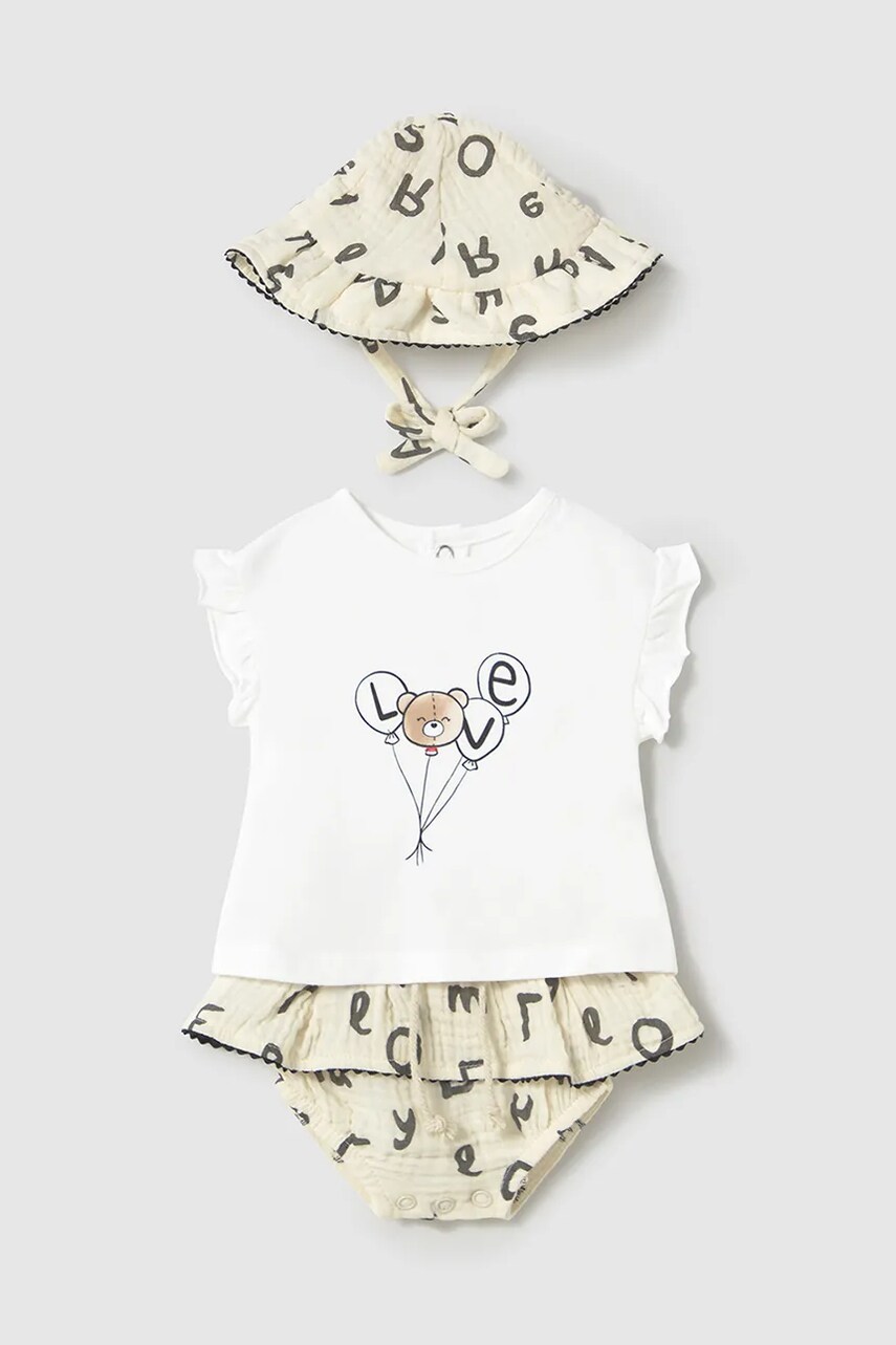 Mayoral Newborn compleu bebe culoarea bej, 1876