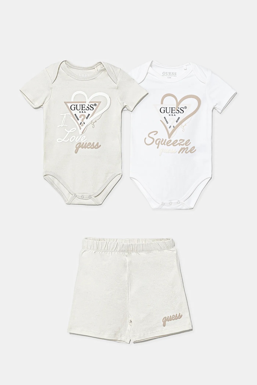 Levně Kojenecká sada Guess béžová barva, H5GW04 K6YW1