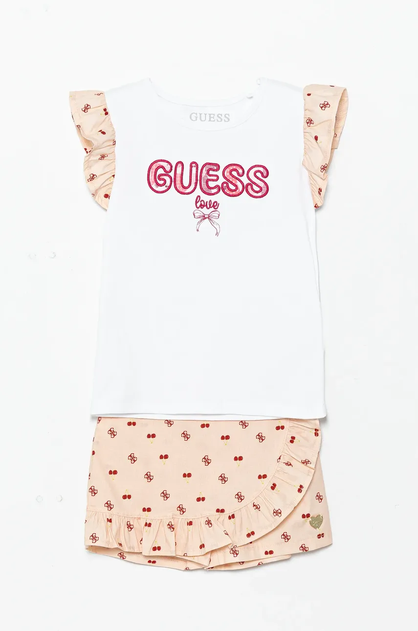Levně Dětská souprava Guess bílá barva, K5GG00 K6YW4