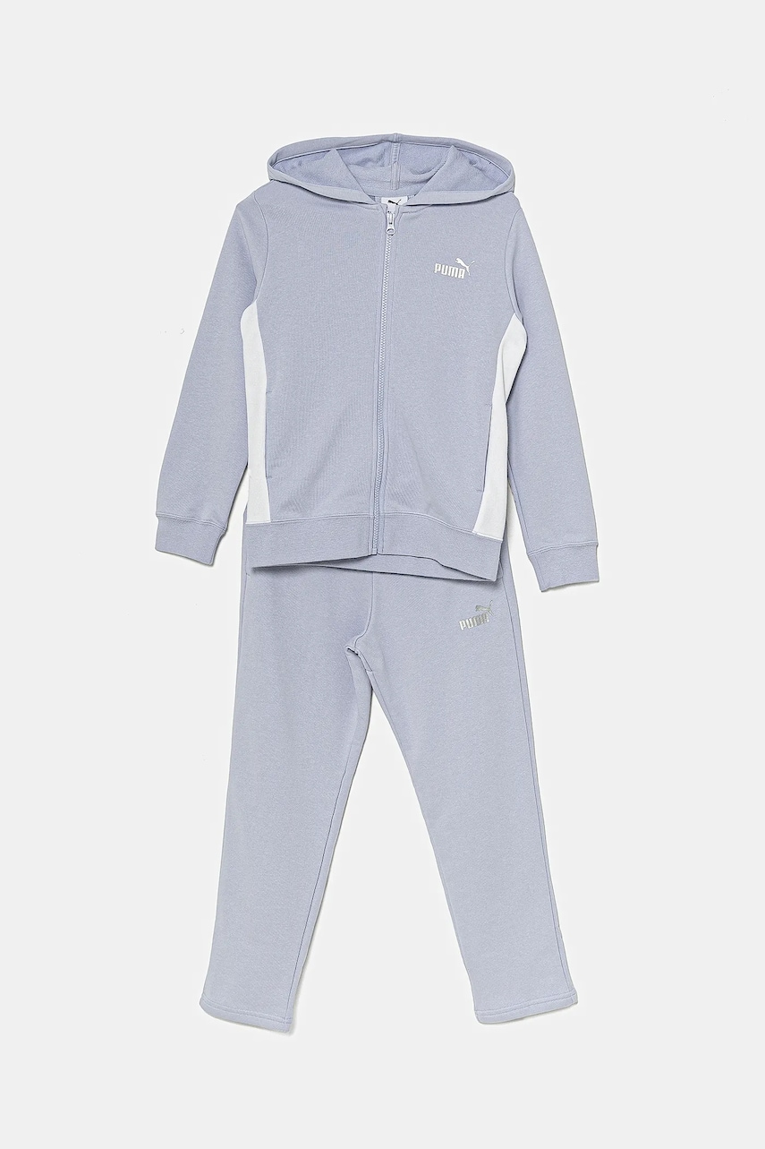 Puma trening copii Metallic Hooded Sweat Suit TR 686305 Puma trening copii Metallic Hooded Sweat Suit TR 686305
