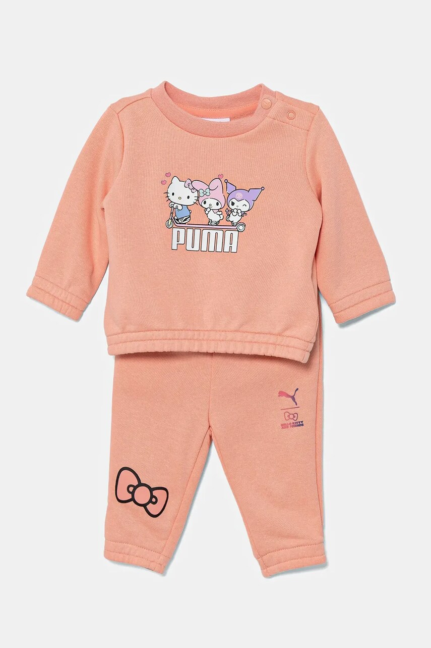Puma trening copii HELLO KITTY & FRIENDS MINICATS Crew Set TR culoarea portocaliu, 630065