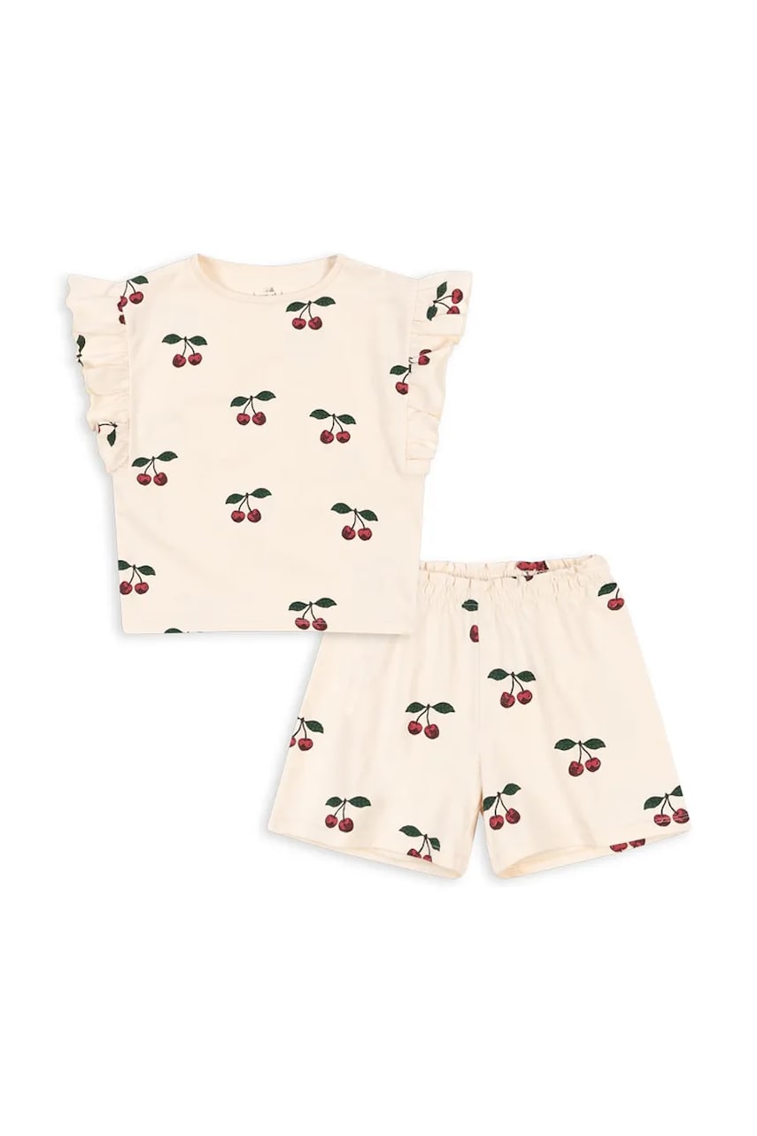 Детский комплект из хлопка Konges Sløjd LIN FRILL SET GOTS цвет бежевый KS102594 Детский комплект из хлопка Konges Sløjd LIN FRILL SET GOTS цвет бежевый KS102594