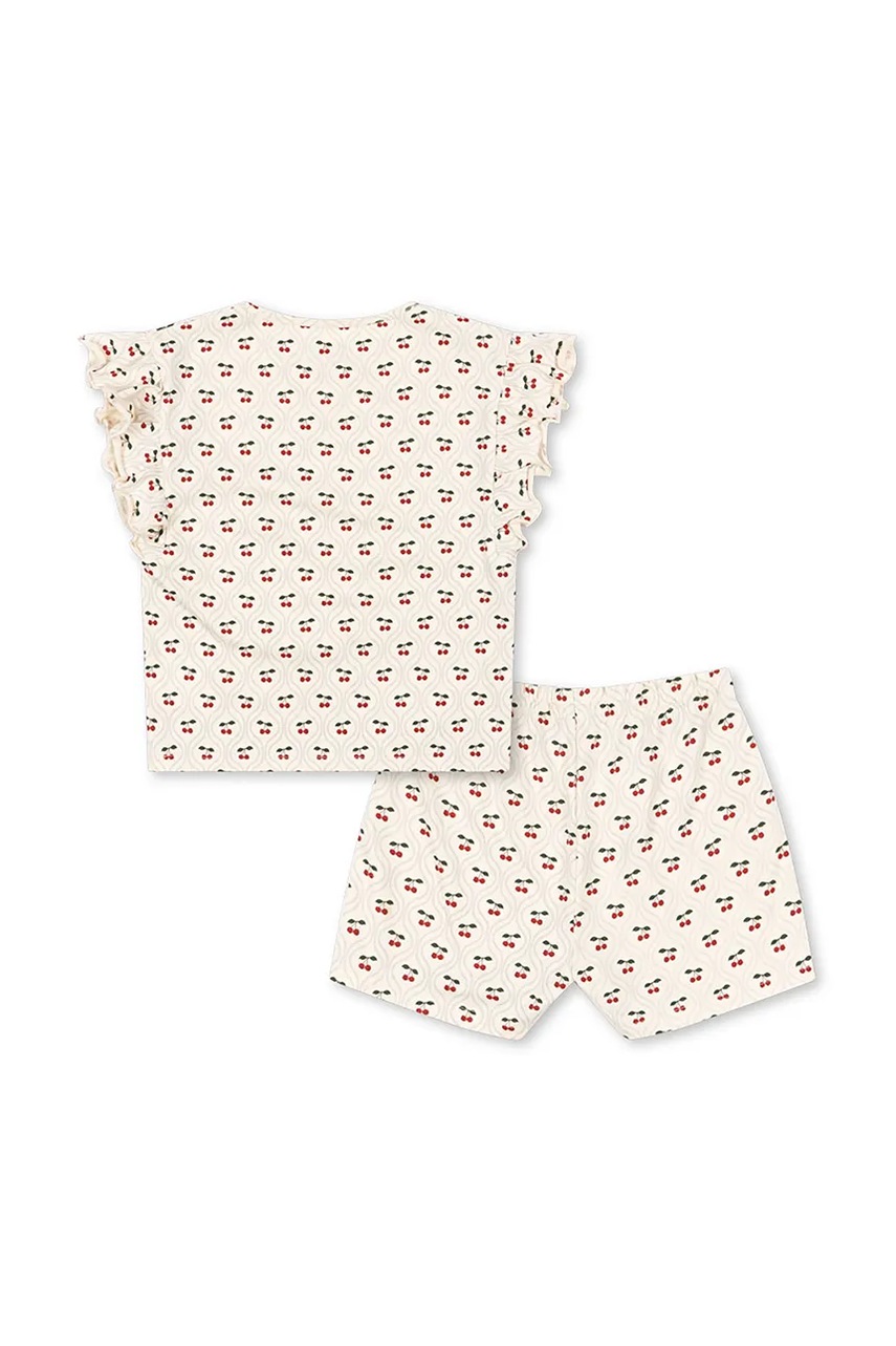 Комплект Konges Sløjd LIN FRILL SET GOTS колір бежевий KS103199
