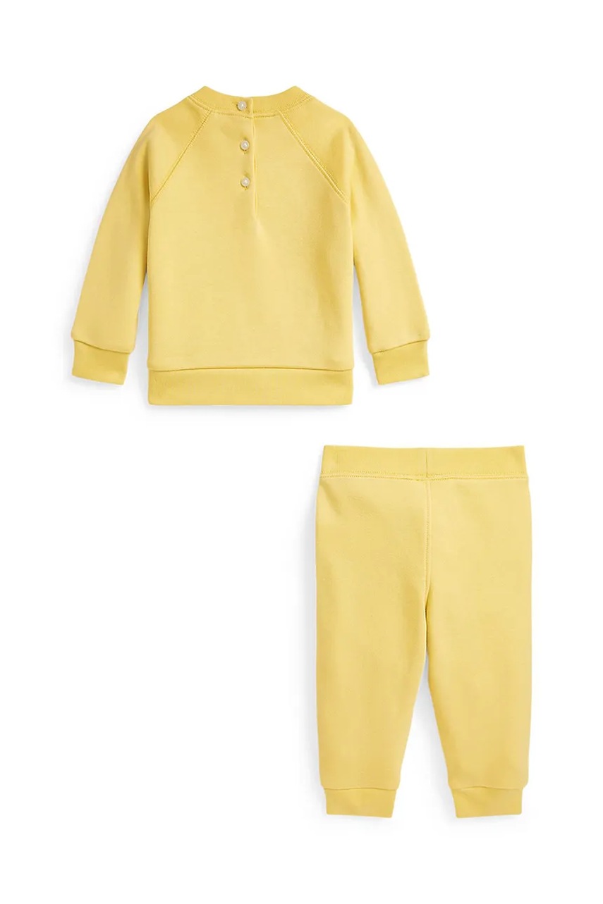 Спортивный костюм для младенцев Polo Ralph Lauren цвет жёлтый 310965334001 Спортивный костюм для младенцев Polo Ralph Lauren цвет жёлтый 310965334001