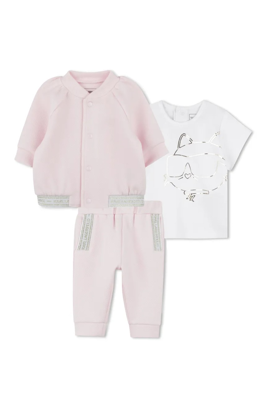 Karl Lagerfeld compleu bebe culoarea roz, Z30521