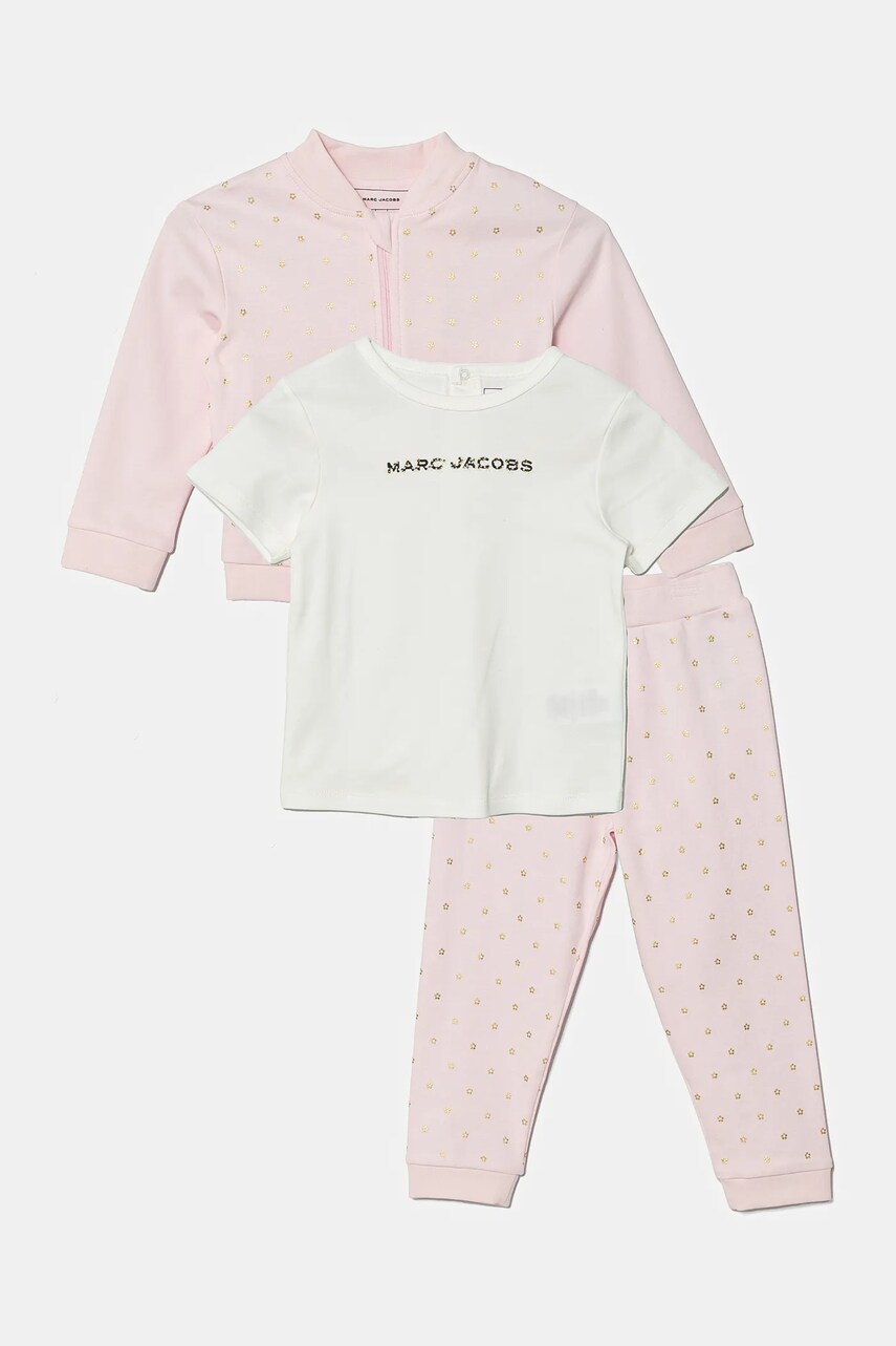 Marc Jacobs compleu bebe culoarea roz, W60512