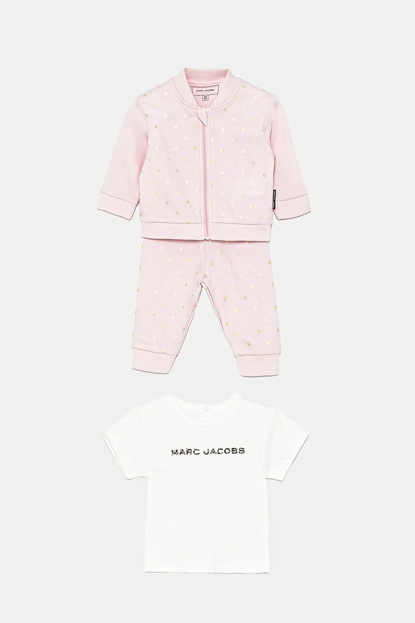 Marc Jacobs compleu bebe culoarea roz, W60512
