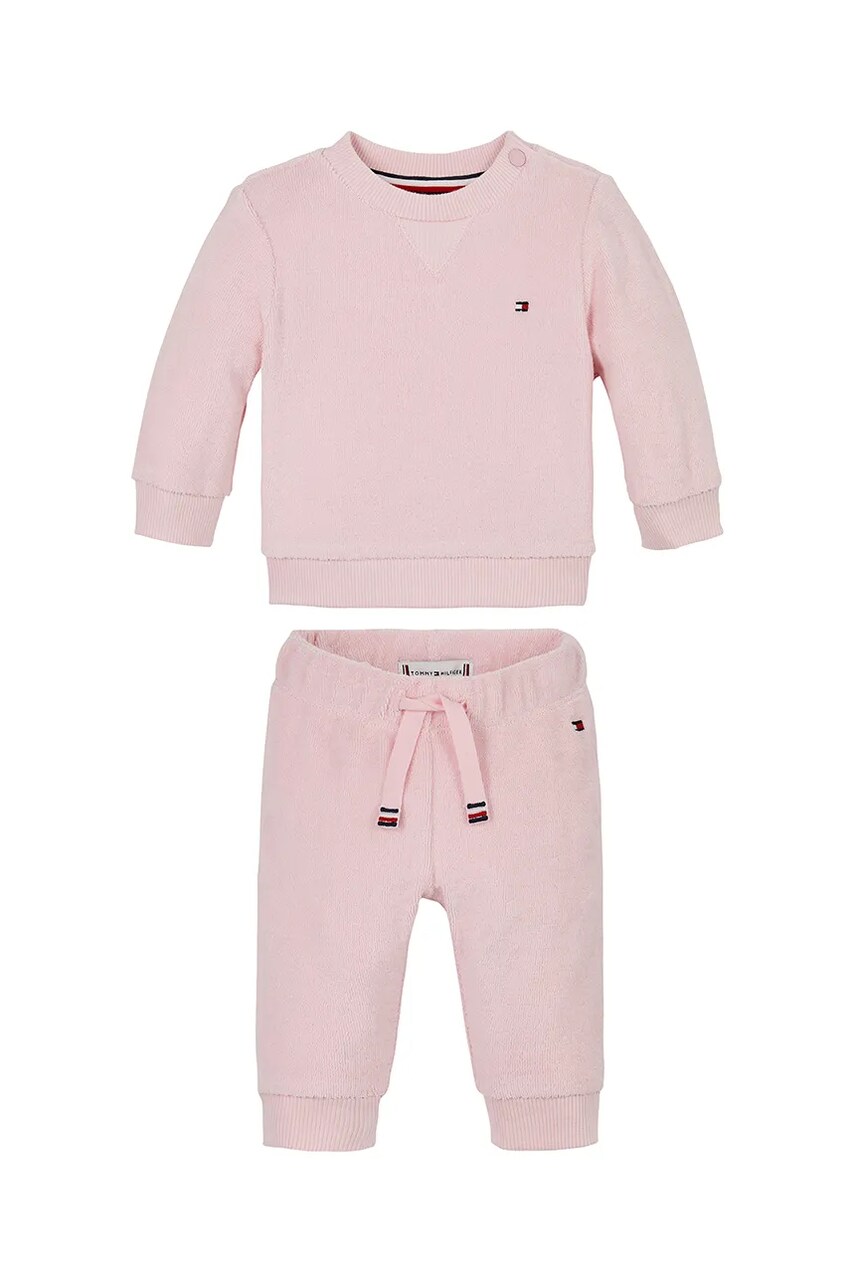 Tommy Hilfiger baba pamut tréningruha rózsaszín, KN0KN01980 akciós termékkép 1