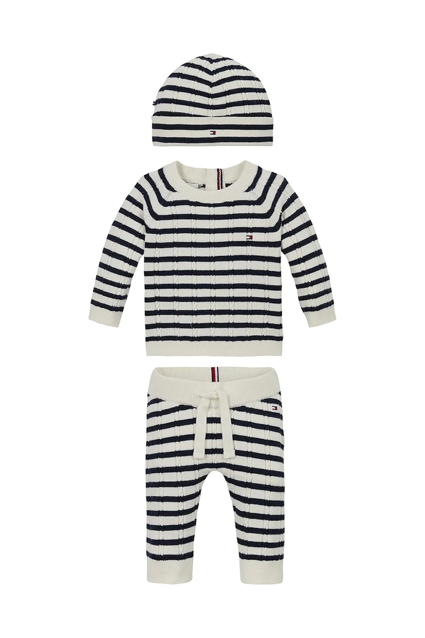 Levně Kojenecká sada Tommy Hilfiger béžová barva, KN0KN01983