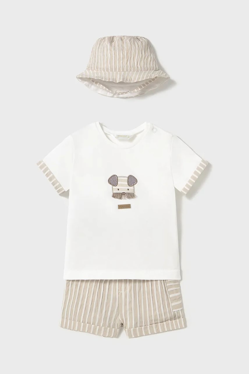 Mayoral Newborn compleu bebe culoarea bej, 1201