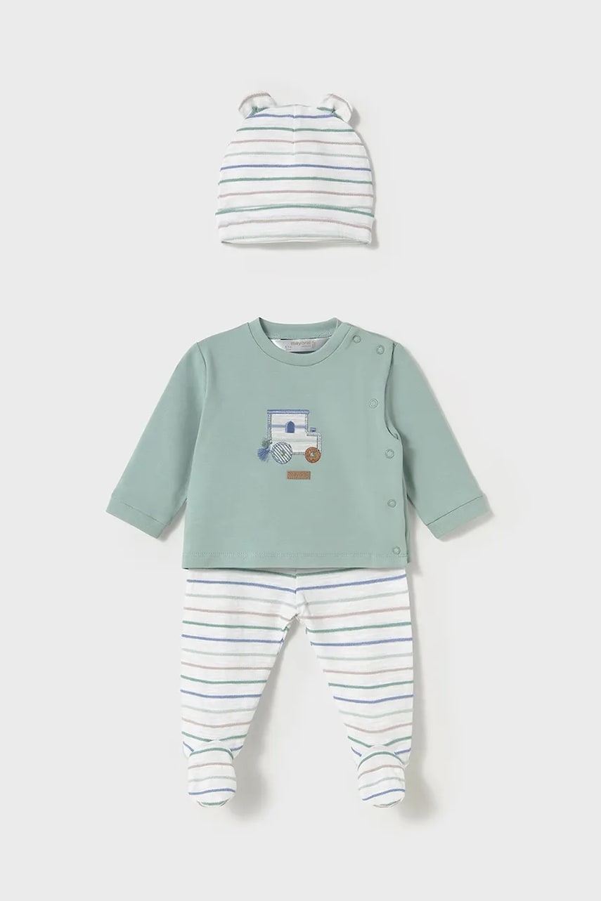 Mayoral Newborn compleu bebe culoarea turcoaz, 1557 Mayoral Newborn compleu bebe culoarea turcoaz, 1557