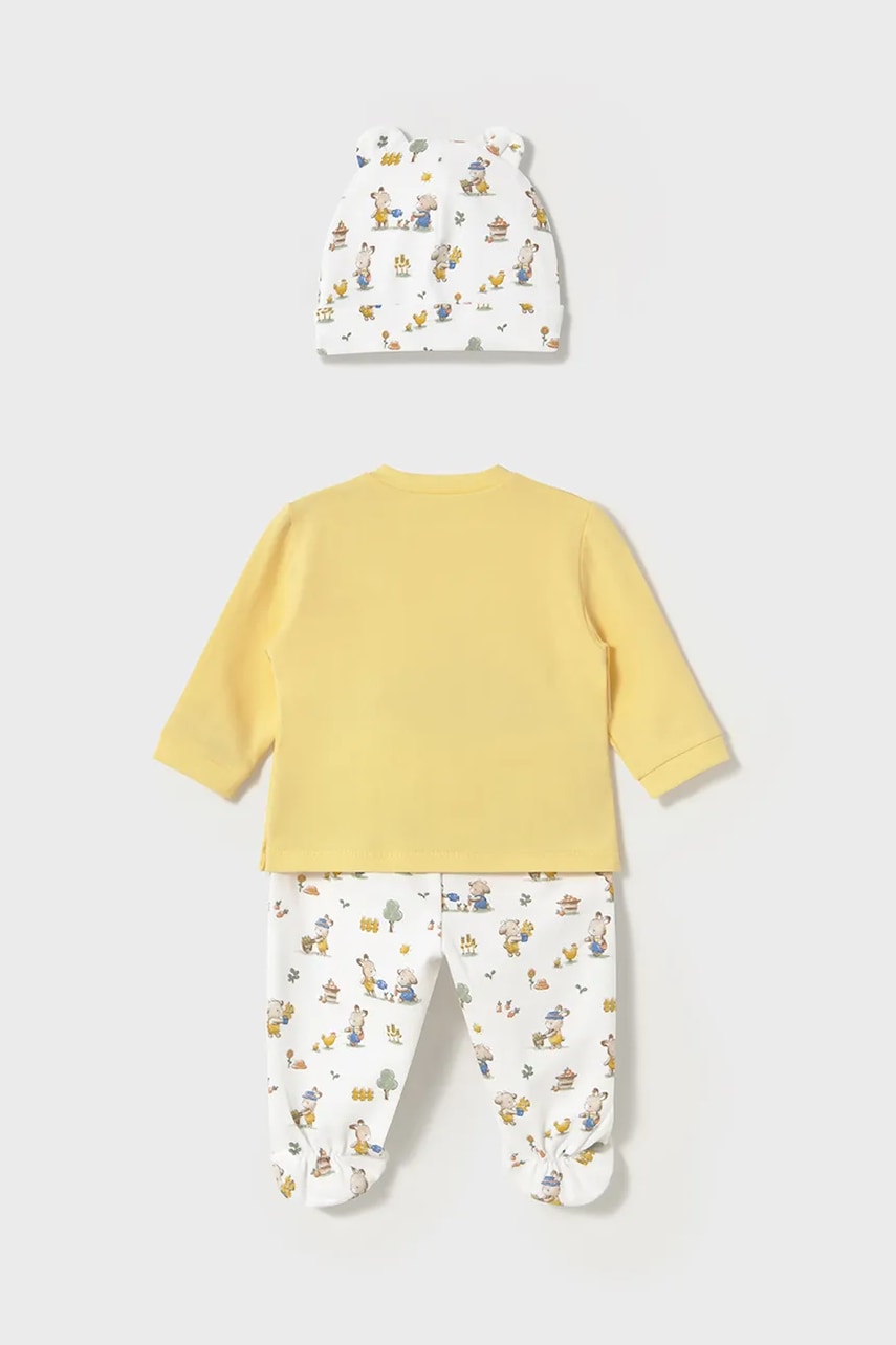 Комплект для младенцев Mayoral Newborn цвет жёлтый 1557 Комплект для младенцев Mayoral Newborn цвет жёлтый 1557