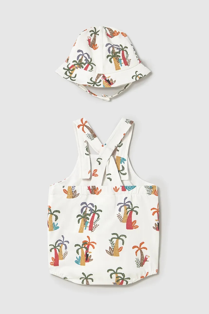 Детский хлопковый комплект Mayoral Newborn цвет бежевый 1613