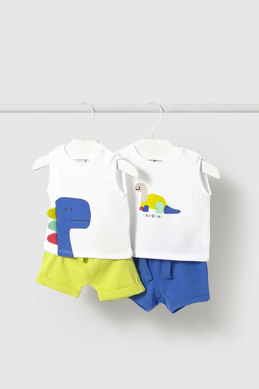 Mayoral Newborn set de bumbac pentru bebelusi culoarea verde, 1625 Mayoral Newborn set de bumbac pentru bebelusi culoarea verde, 1625
