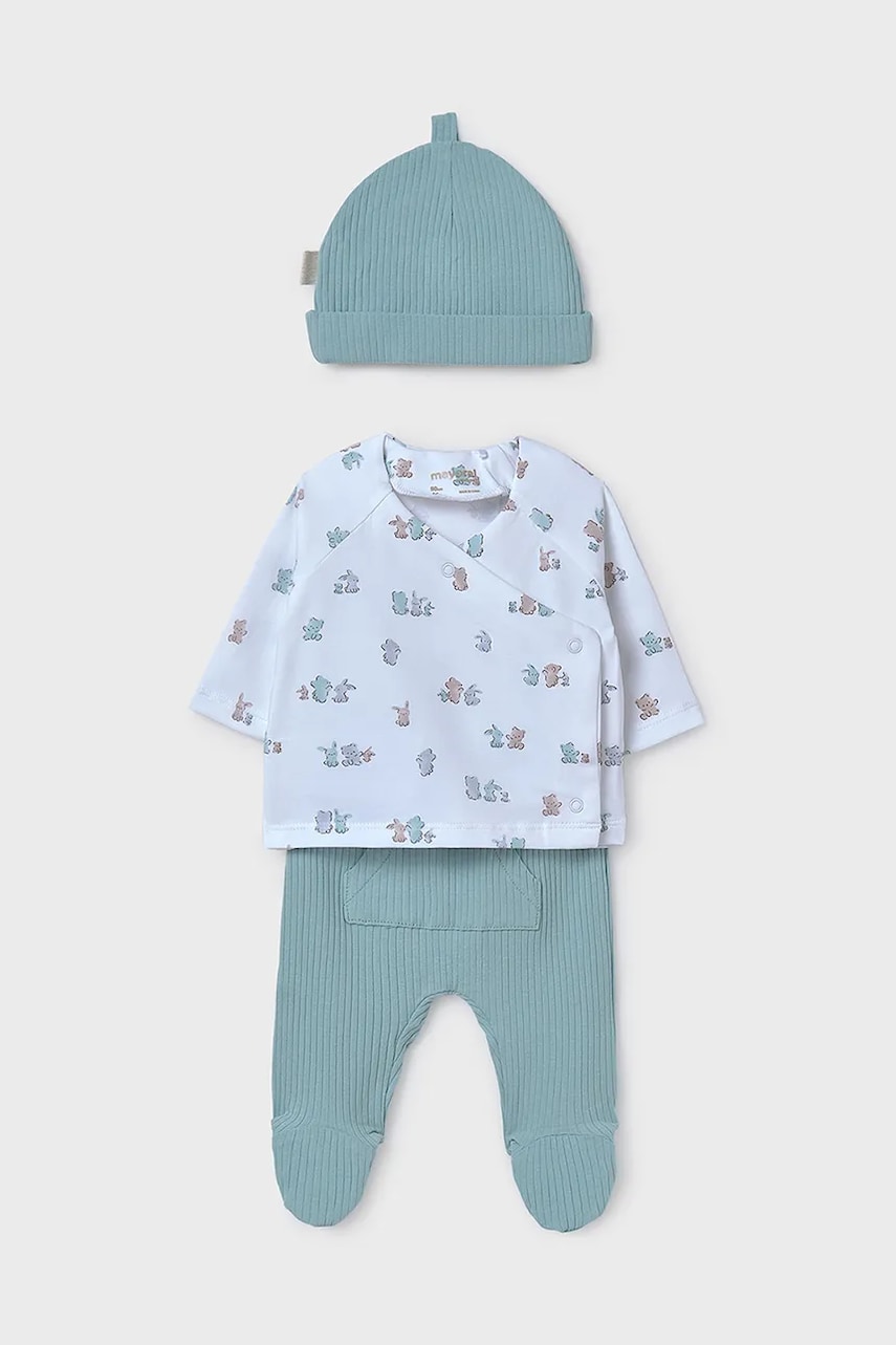Mayoral Newborn compleu bebe culoarea turcoaz, 9906 Mayoral Newborn compleu bebe culoarea turcoaz, 9906