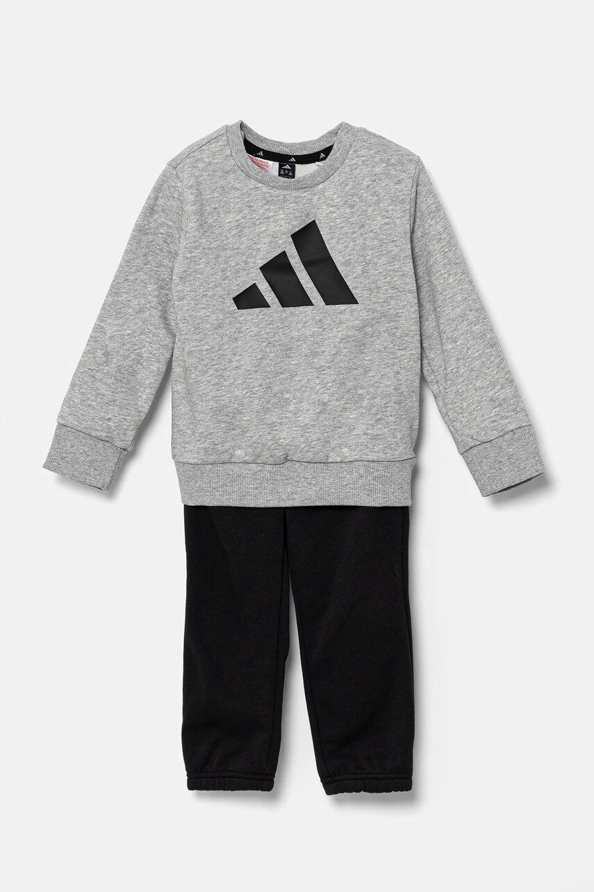 Levně Kojenecká tepláková souprava adidas šedá barva, JC9649