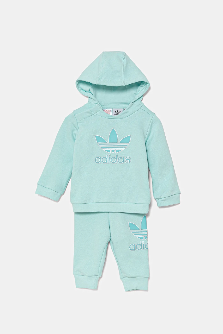 adidas Originals trening bebeluși culoarea turcoaz, JC6590