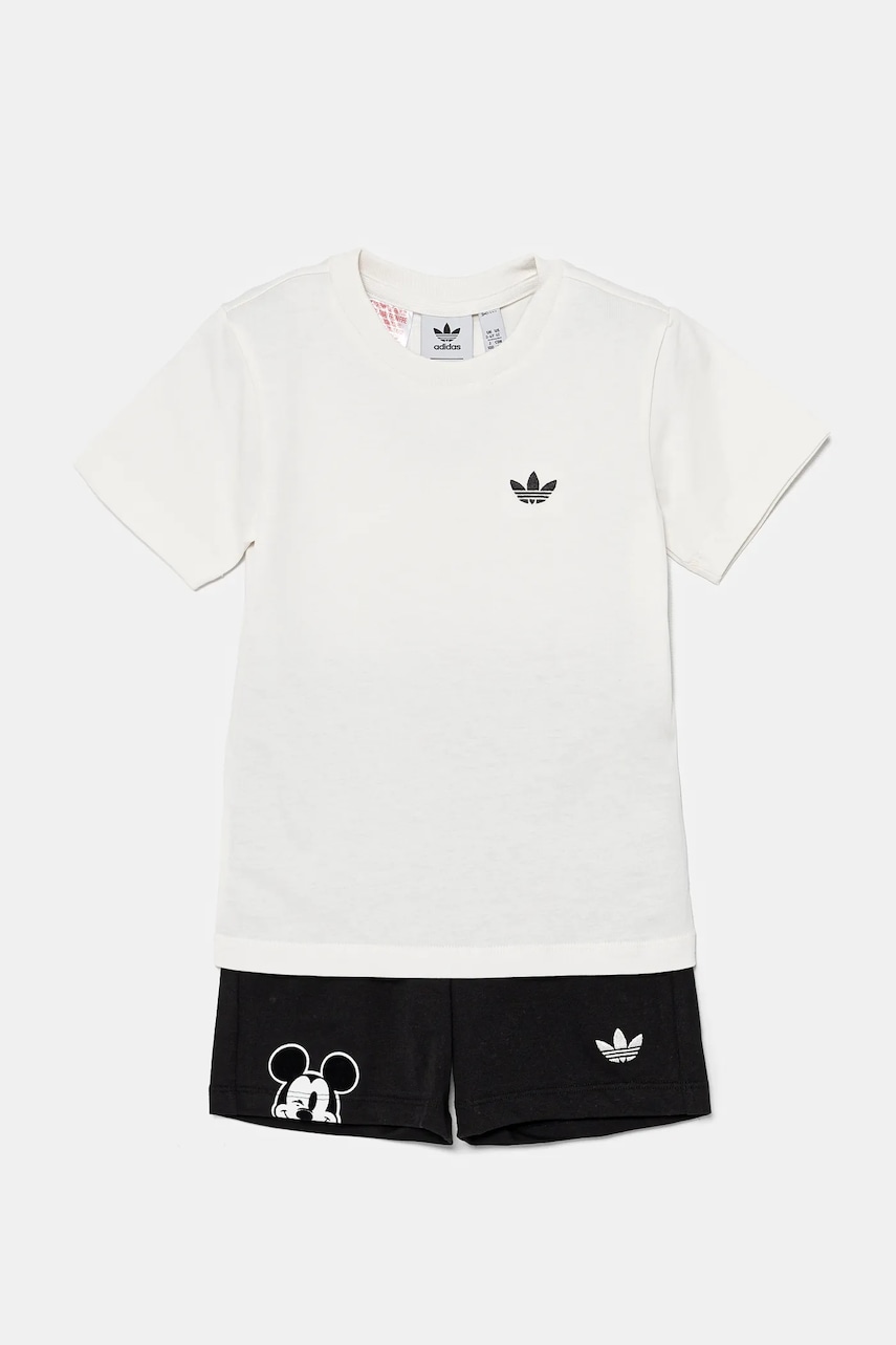 adidas Originals set de bumbac pentru copii x Disney culoarea alb, JD0611 adidas Originals set de bumbac pentru copii x Disney culoarea alb, JD0611