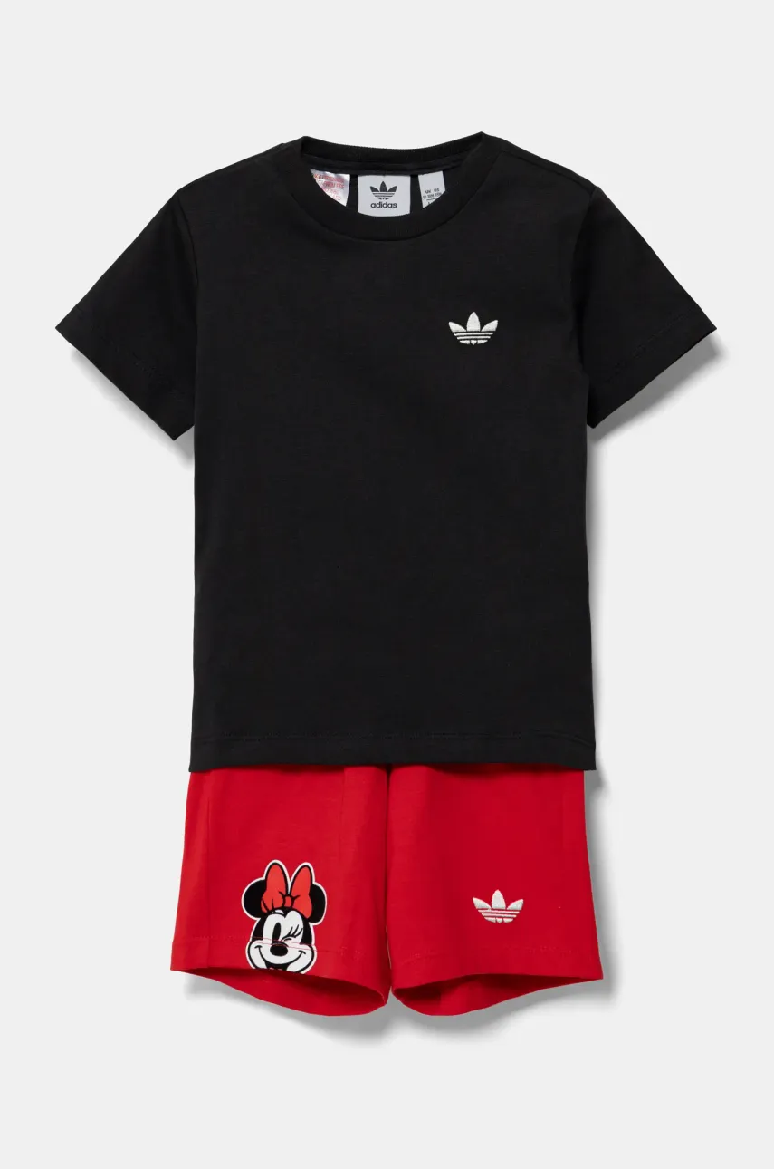 adidas Originals set de bumbac pentru copii culoarea negru, JD0575