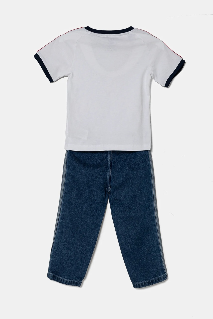 Детский комплект из хлопка adidas Originals цвет белый JC7863