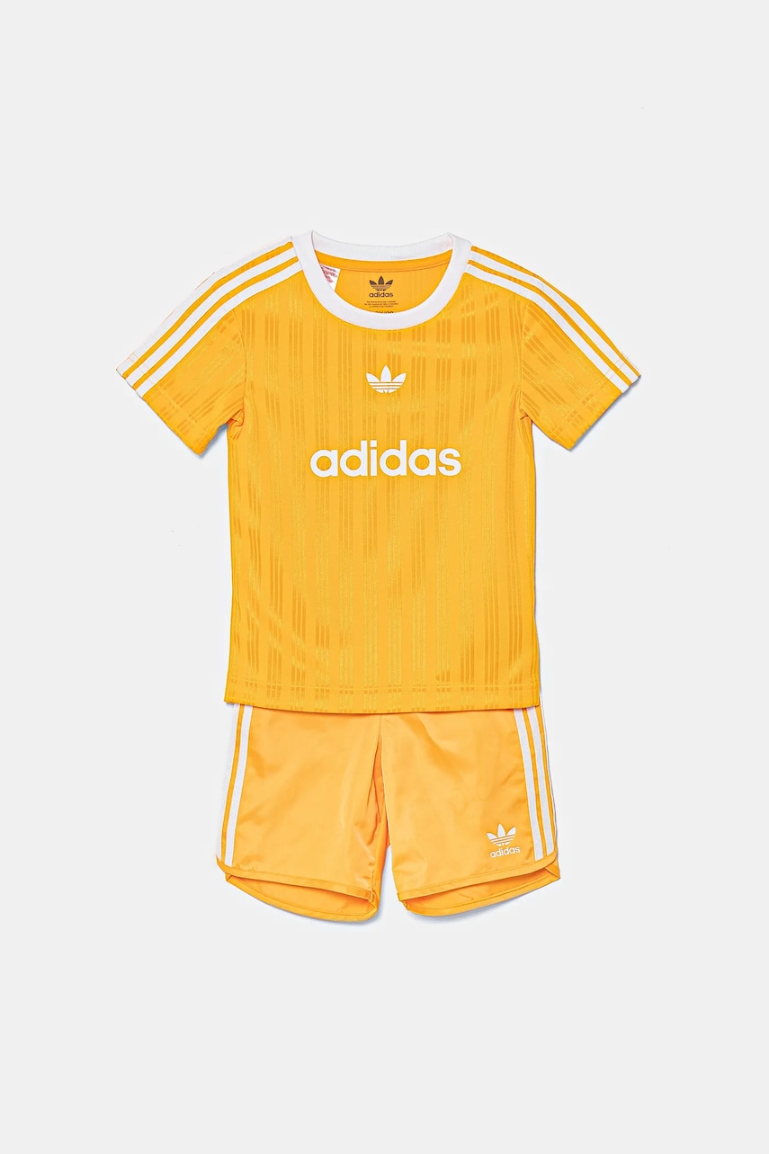 adidas Originals compleu bebe culoarea portocaliu, JC6589 adidas Originals compleu bebe culoarea portocaliu, JC6589